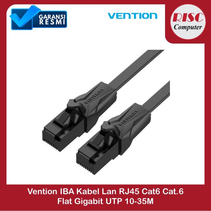Gambar Vention IBA Kabel Lan RJ45 Cat6 Cat.6 Flat UTP Gigabit - IBABU-35M dari Risc Computer Kota Surakarta 4 Tokopedia