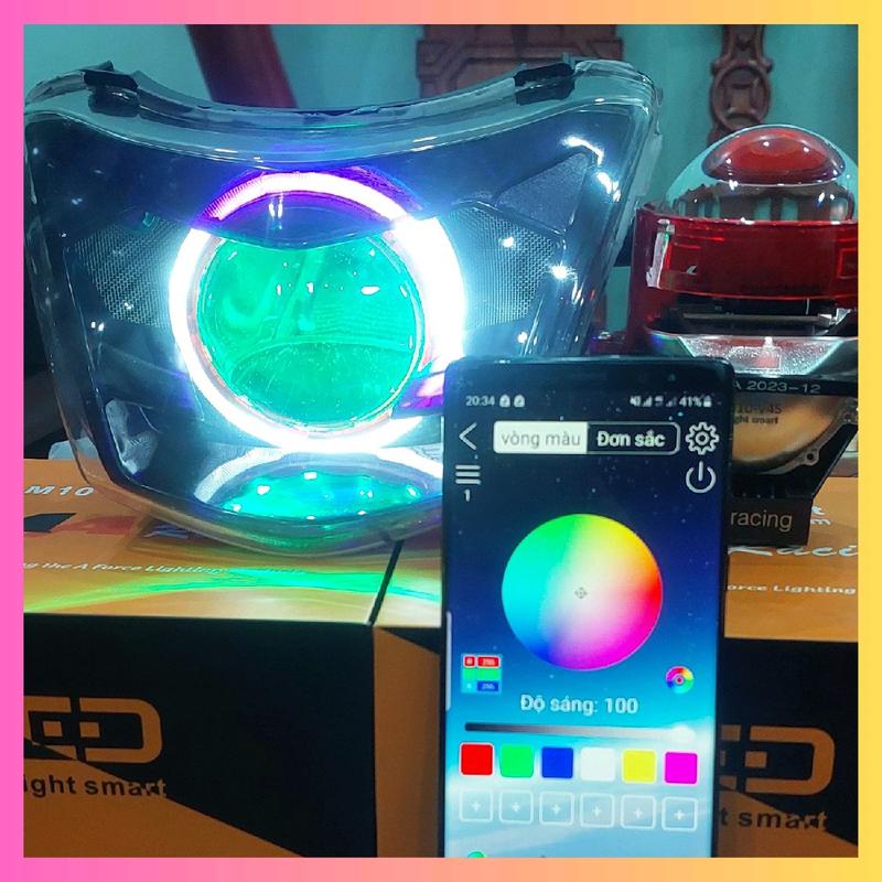 Chóa 2 tầng Suruma độ sẵn bi cầu 3.0 F11 E11+ D10 E22 Royal M10 light smart V4s. Lắp Wave alpha 2007-2024 50 100 110cc . Đèn Pha