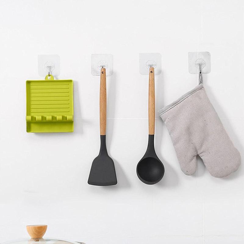 Spatula Rack, 1 Count Multi-function Pot Lid Holder Rack, Kitchen Storage Organizer 5