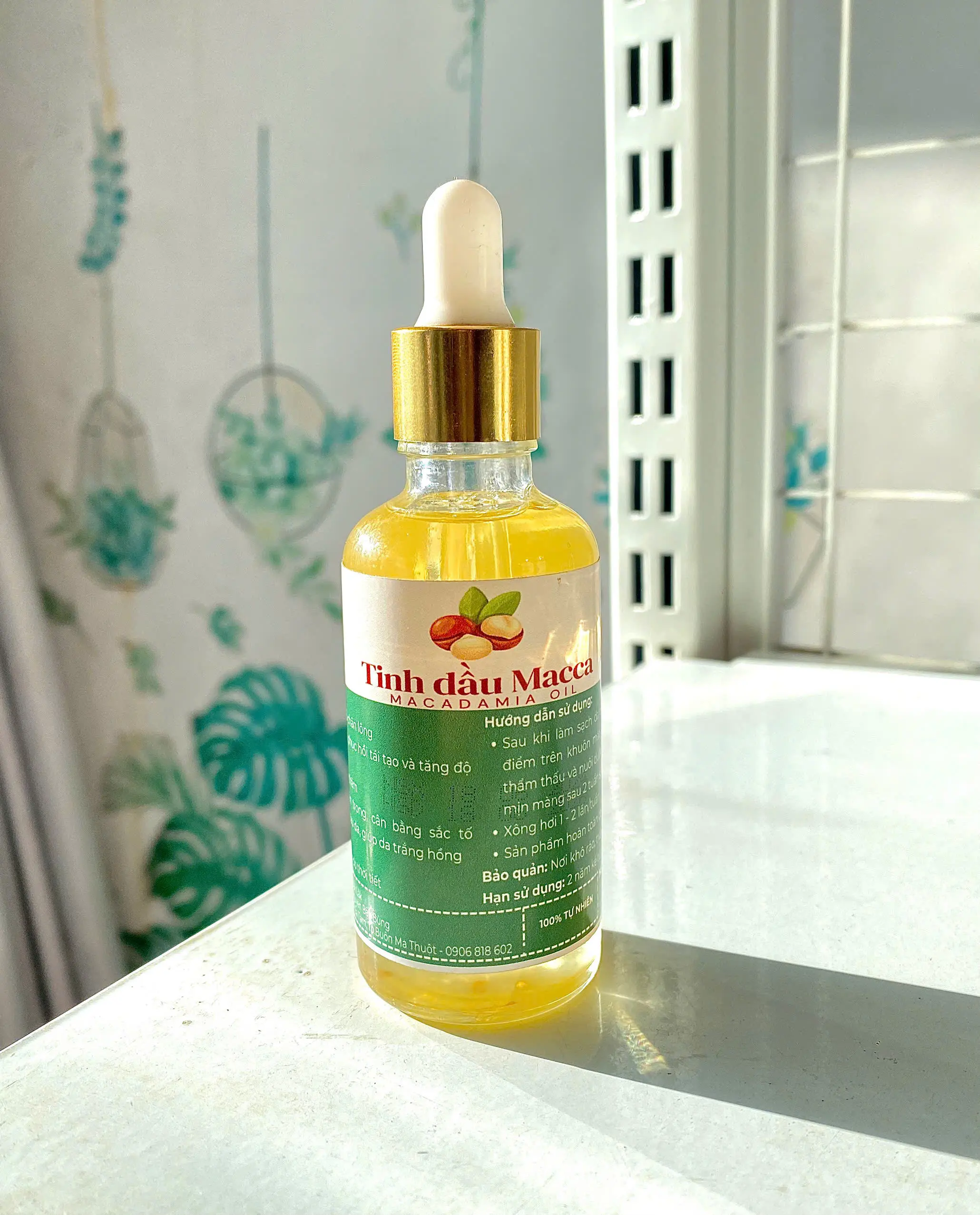 Tinh dầu Macca NGUYÊN CHẤT - Chai 50ml - 100ml | Món quà làm đẹp từ thiên nhiên, Dưỡng Body Massage Skincare