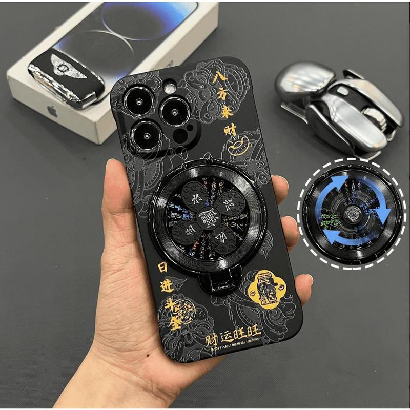 Ốp Điện Thoại Di Động Không Viền, Giá Đỡ Xoay Chống Sốc Và Chống Trầy Xước, Thích Hợp Cho iPhone 11 Pro, 7, 8, Xs, XR, XS MAX, 11 Pro, 16ProMax, 16, 13, 15, 12, 11, 16, BKK