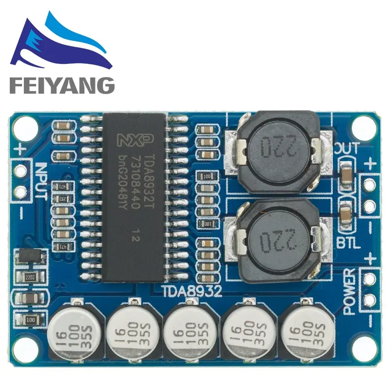 TDA8932 Digital power amplifier board module 35w mono amplifier module High-power low power consumption
