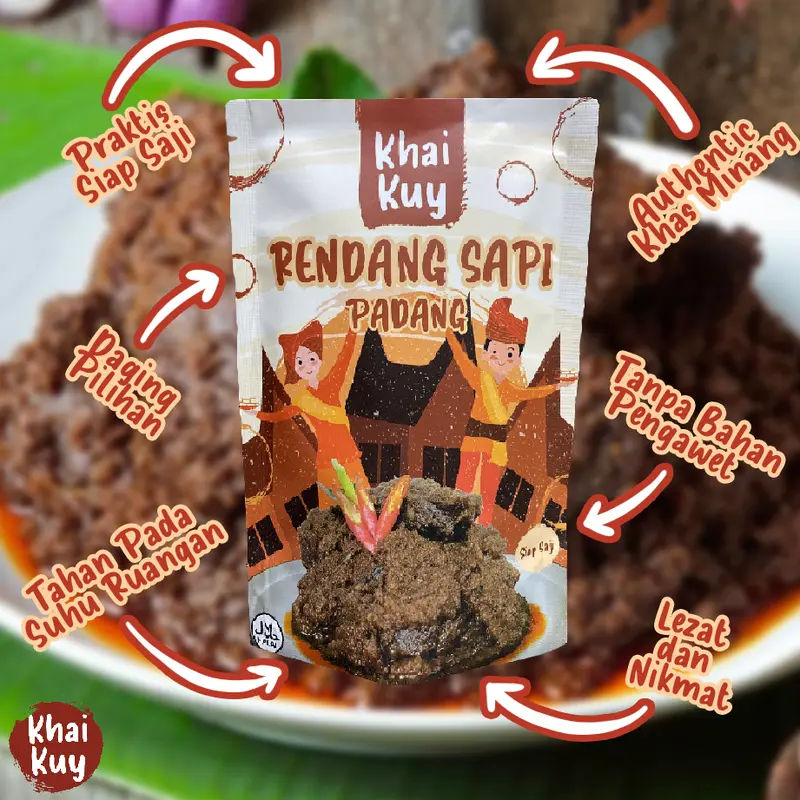 Khaikuy - Rendang Daging Sapi Asli Padang 150gr 2