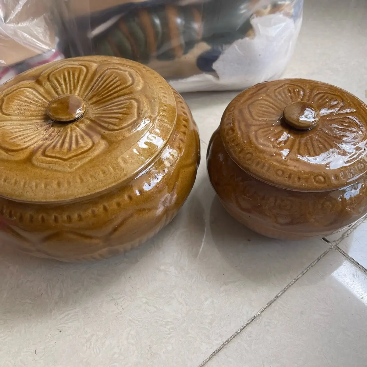 Thố mỡ bằng sành xưa đủ size