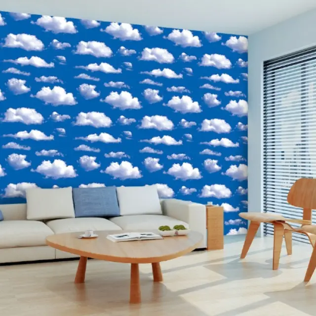 Wallpaper Stiker Plafon Atap Rumah Motif Awan Planet Untuk Dekorasi Dinding Kamar Ruang Tamu Bahan Pvc Pelapis Furniture Triplek Ukuran Per Meter Sudah Ada Lem Perekat 8