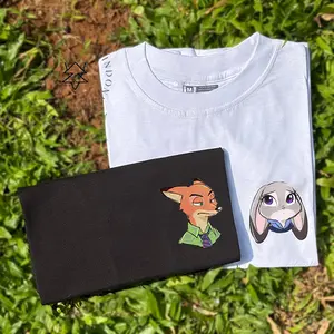 KAOS NJ COUPLE I Atasan Korea Anak Dewasa Wanita Pria Unisex Oversize Jumbo Bigsize Bahan Katun