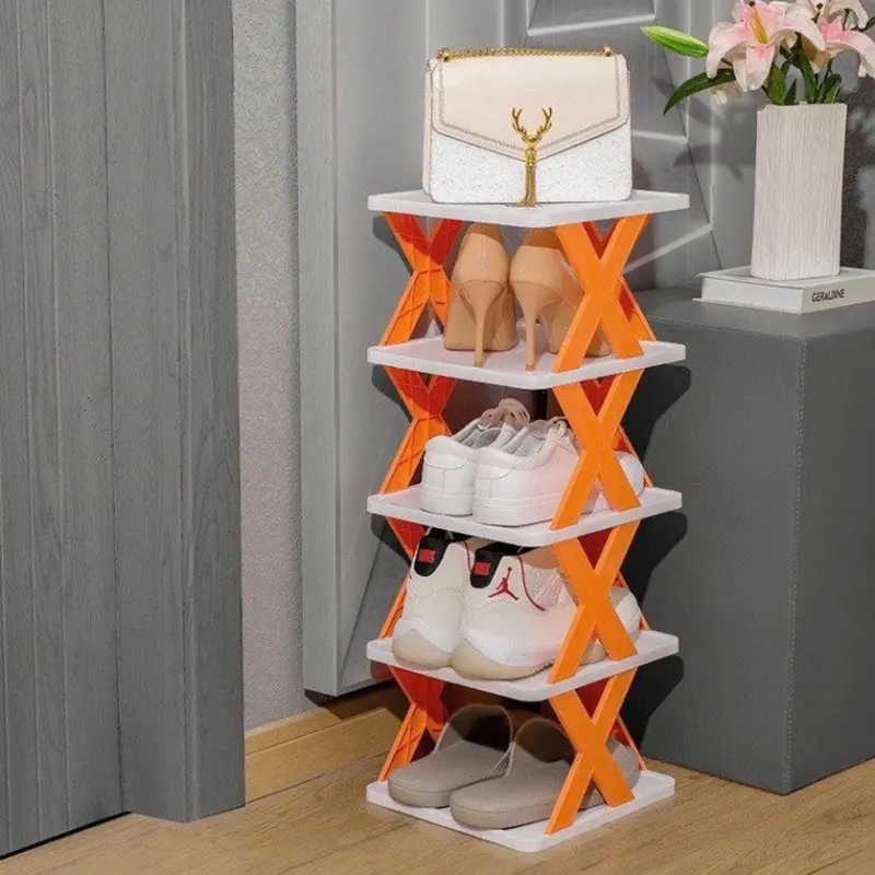 Kệ Giày Dép Chữ X Lắp Ghép 5 Tầng - Tiện Lợi, Tiết Kiệm Không Gian 2