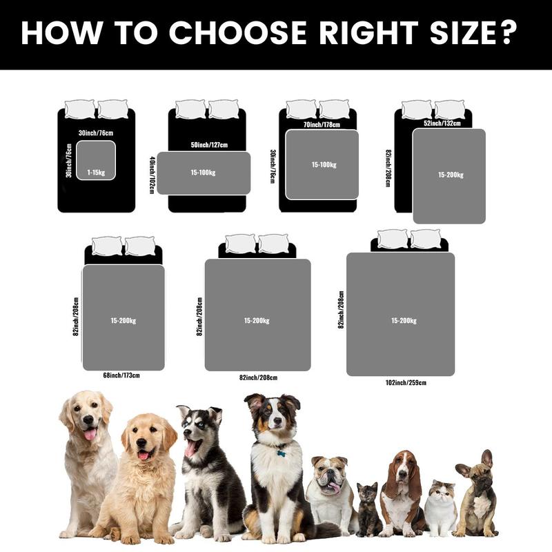 Paw Print Graphic Mat, Anti-slip Waterproof Pet Bed Cover, Pet Bed Protector, Soft And Comfortable Pet Bed Cover, For Dogs And Cats 1