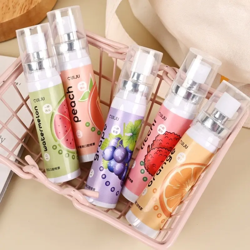 [Tuyết Lượng Phụ Kiện] (Bán Buôn Sỉ) Xịt Thơm Miệng CUIJU Hoa Quả Thơm Miệng Sạch Sẽ Thơm Tho Giảm Hôi Miệng Giúp Ngăn Ngừa Vi Khuẩn Xịt Miệng 3