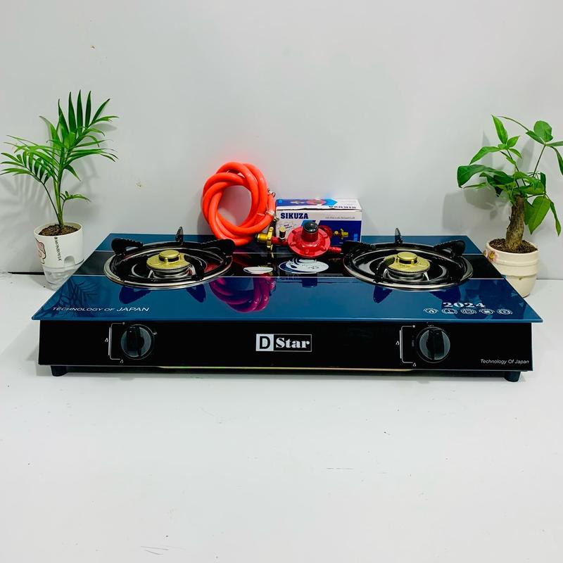 COMBO Bếp Gas Đôi DSTAR-VN70T+ 1 Bộ Van Gas SIKUZA Tự Động Ngắt kèm Theo Dây Gas 1.5cm