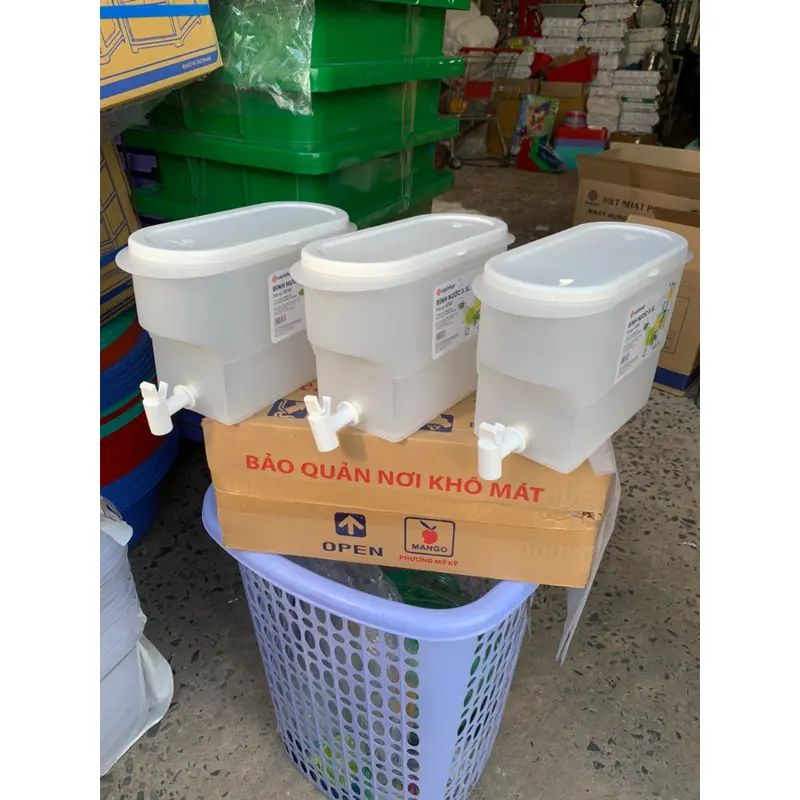 Combo 3 Bình đựng nước có vòi để tủ lạnh tiện dụng 3.5l việt nhật 6785 1