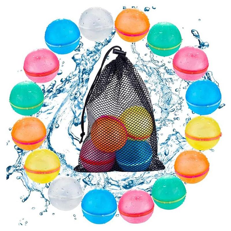 Product Introduction of Magnetic Waterfall Balls Soft Reusable Water Balloons Self Sealing Silicone Party Pool Water Games 18