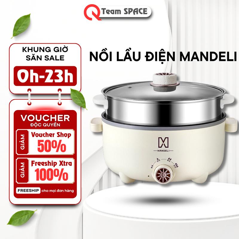 Product Introduction of [HÀNG XẢ]Nồi Lẩu Điện Mandeli 2 Tầng 28cm Kèm Giá Hấp Tiện Lợi, Nồi Lẩu Điện Đa Năng Công Suất 1000W Tráng Men Chống Dính Cao Cấp ,Có Bảo Hành 41