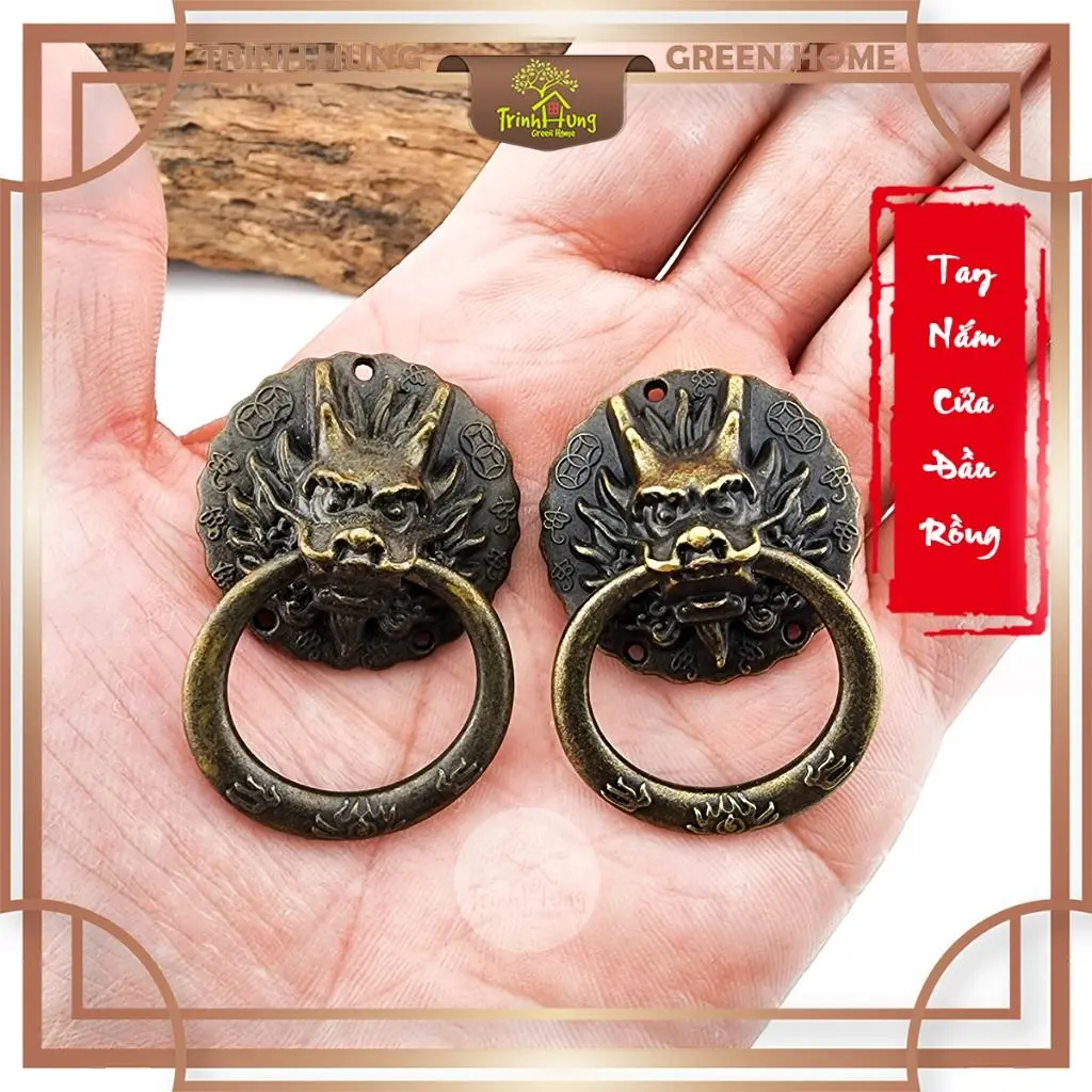 Tay nắm cửa đầu rồng - làm tay nắm cửa bể, ngăn kéo, cánh cửa, deco đẹp