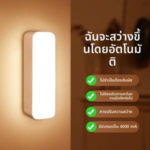 ไฟกลางคืนเซ็นเซอร์ตรวจจับความเคลื่อนไหวอัจฉริยะ, สำหรับบ้าน, ข้างเตียง, หอพัก, ชาร์จใหม่ได้, สำหรับทางเข้า, โถงทางเดิน, และห้องน้ำ, ไฟทันทีเมื่อตรวจจับ