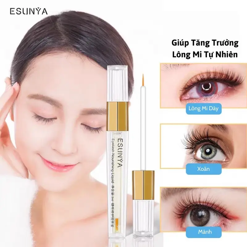 Serum Làm Dài Lông Mi, Esunya, Giúp Nuôi Dưỡng Sâu, Giúp Lông Mi Dài Và Mỏng Nữ Trang Điểm Mascara Women Cosmetic Mỹ Phẩm 4