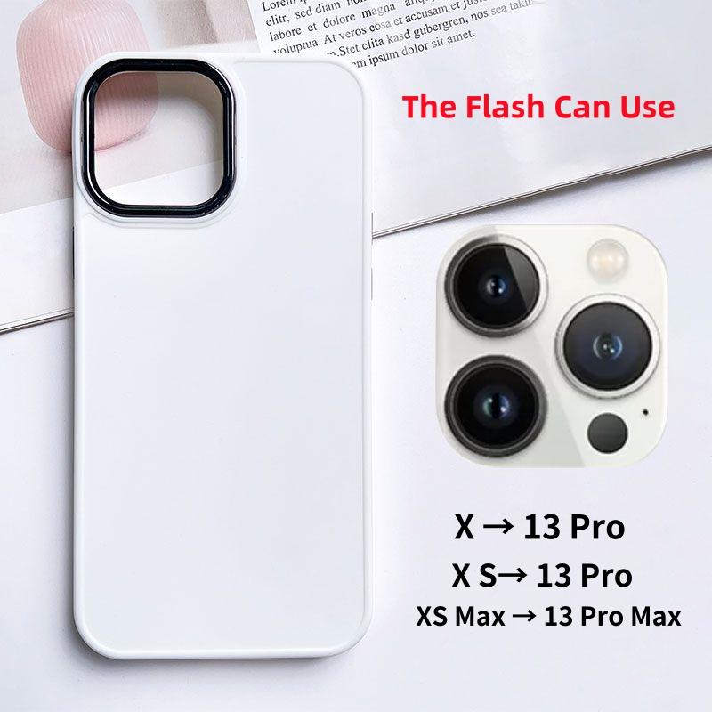 Vỏ điện thoại ống kính sửa đổi cho IPhone X XS MAX Thay đổi thành 13 Pro 14 Pro Thiết kế camera ngụy trang HD Kính cường lực Vỏ bảo vệ kim loại