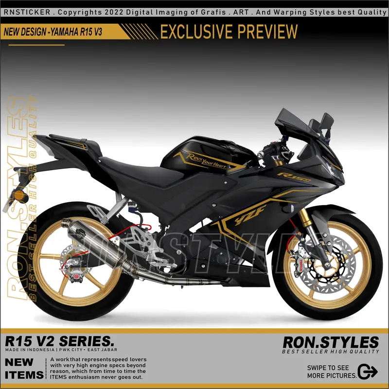 V2 CUTTING STICKER STRIPING VARIASI R15 V3 STRIPING R 15 2017 SAMPAI 2021 STIKER R 15R1M LIS BODY R15 STRIPING YAMAHA R15 STRIPING VARIASI R15 TRANSPARAN SIMPLE STYLE 5