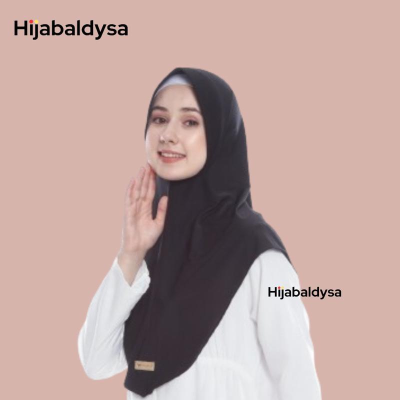Hijab Instan Bergo ALEESHA Santai Sore Hari Bisnis Nyaman Lembut Muslim Kerudung Empat Segi Panjang Segitiga 7