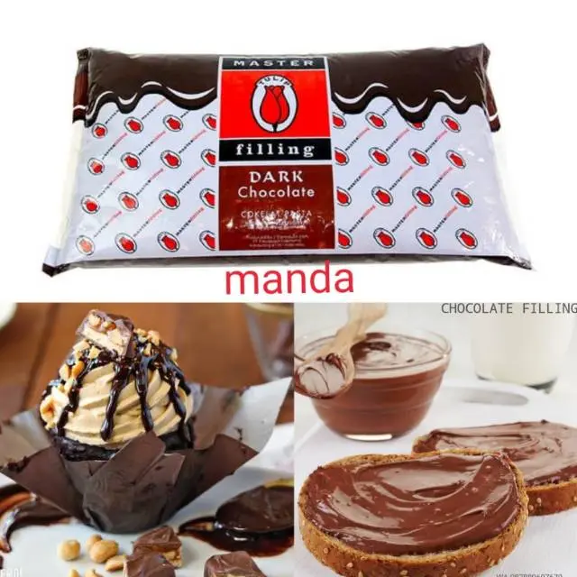 Choco filling dark chocolate selai coklat Tulip
