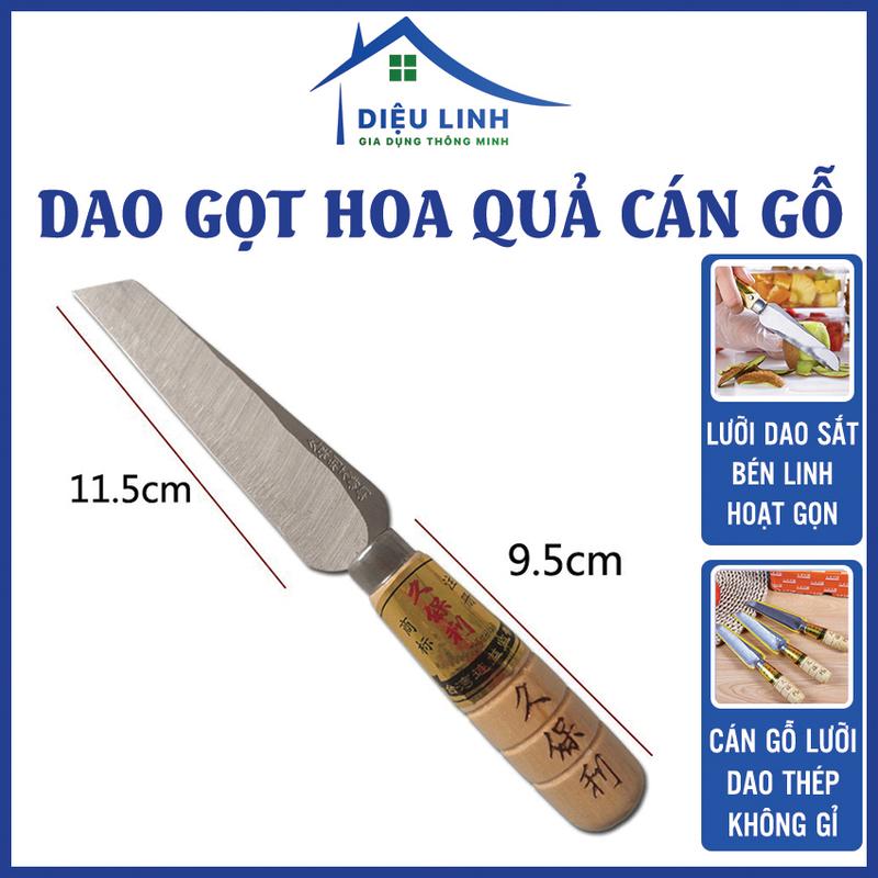 Dao Gọt Hoa Quả Thép Không Gỉ Siêu Bén Siêu Nhẹ Cán Gỗ Chống Trượt Dễ Dàng Để Sử Dụng Dieulinhshop