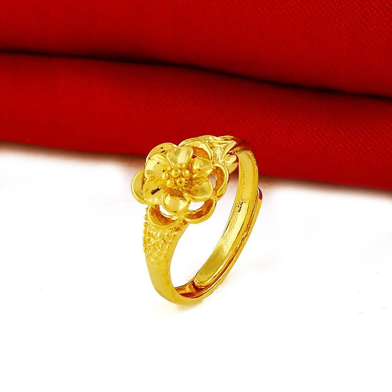Product Introduction of Gold-Plated Ring for Women Brass Vacuum Plated Fox Ring Euro Coin Rose Gold Ring Jewelry 4