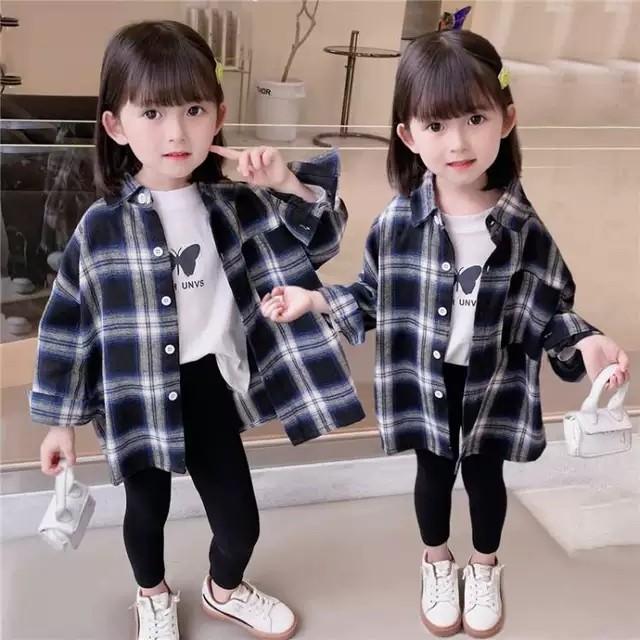 Product Introduction of [1-5 tahun] Setelan legging anak kemeja + legging no inner 0