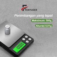 Gambar Fenyueer Timbangan Emas Mini Digital 500g/0.01g Perhiasan Saku Tingkat Presisi Tinggi - CX-638-500g/0.01g-Baterai dari Fenyueer Official Store Kab. Tangerang 2 Tokopedia