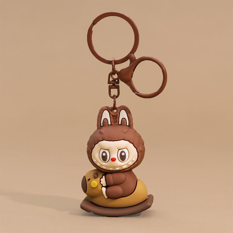 Product Introduction of Labubu Keychain Cartoon Keyring Charms Cute Kawaii Backpack Decoration Fashion Car Pendant Children's Birthday Gifts 2