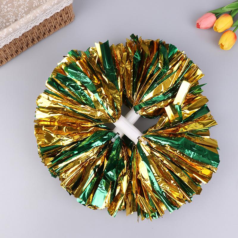 Product Introduction of Handle Style Cheerleader Pom Poms Metallic Streamer Sport Match Vocal Dance Party Concert Decorator Props Club Supply 22