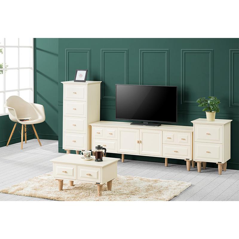 IFURNHOLIC Hannah Bedside Table | Meja Nakas | Meja Samping Tempat Tidur | Lemari Laci Nakas | Meja Sudut 3
