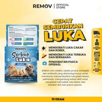 Gambar SUNNYPAWS REMOV Serbuk Luka 10 GR Obat Luar Bubuk Terbuka Abses Bakar Cakar Berdarah Bernanah Pasca Operasi Jahit Antibiotik Antiseptik dari SunnyPaws Store Kota Tangerang 4 Tokopedia