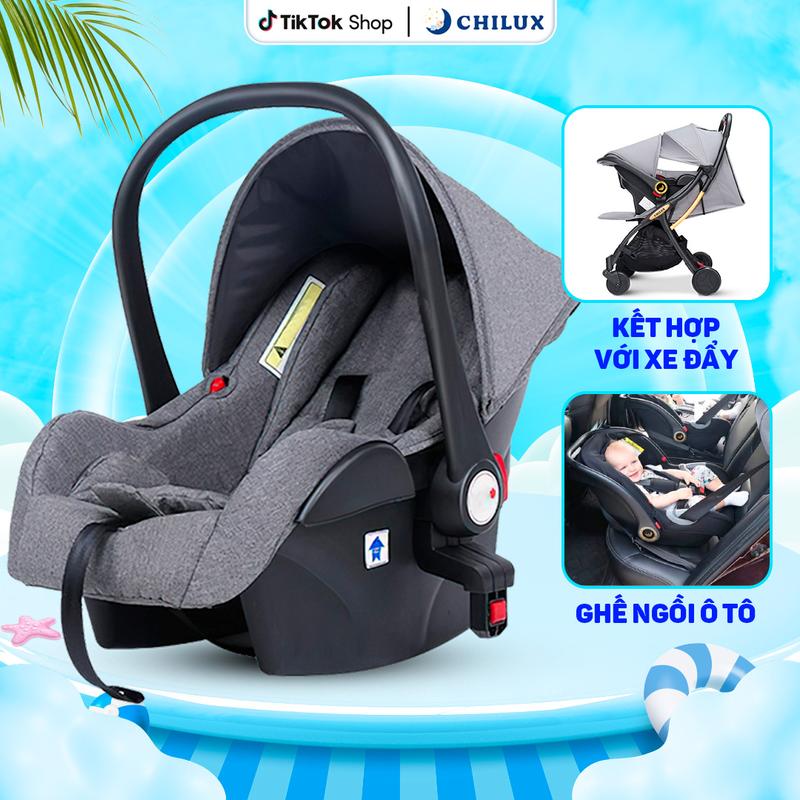  Ghế ngồi ô tô kiêm nôi xách tay cho bé CHILUX D23 - nhỏ gọn tiện ích bảo hành chính hãng 6 tháng 