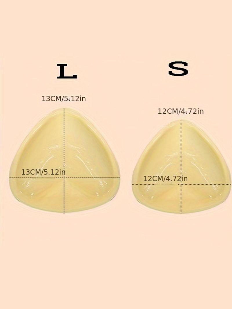 Product Introduction of Women's Triangle Self Adhesive Bra Insert Pads, 1 Pair Invisible Anti-convex Chest Enhancer Pads, Women's Lingerie & Underwear Accessories for Daily Use, Women Summer Wear 1