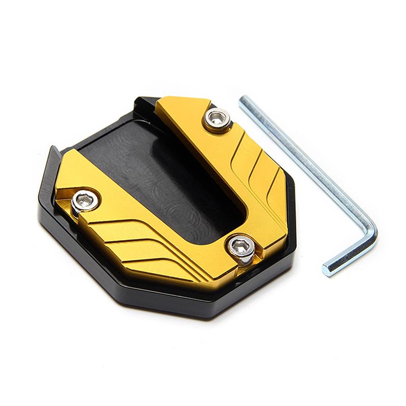 Product Introduction of Scooter Motorcycle Bike Kickstand Extender Foot Side Stand Extension Pad Support Plate Anti-skid Enlarged Base bike  quad engine 28