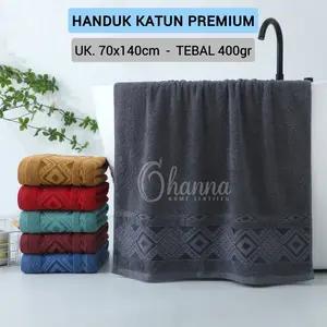 Handuk Mandi Premium 70x140 Bahan Katun Tebal 400gr Menyerap Air Handuk Mandi Dewasa Pria Wanita
