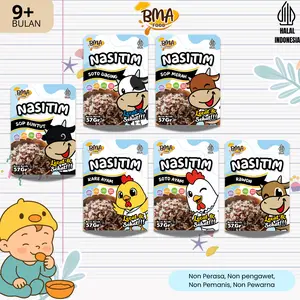 BMA Food Nasi Tim MPASI Organik Non Pengawet Non MSG 57gr dengan Nutri Protein