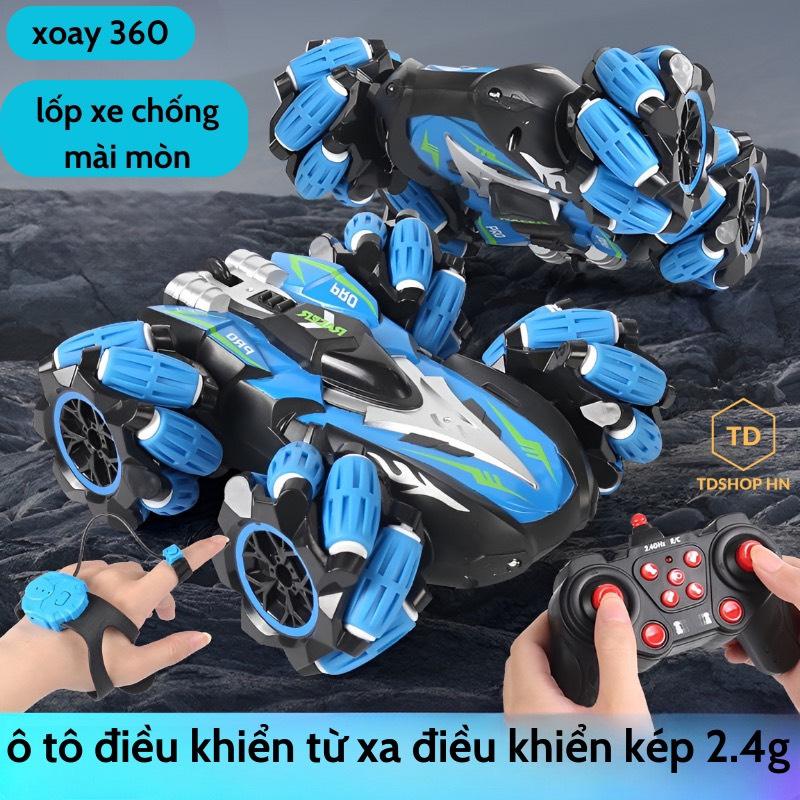 ô tô điều khiển 8 chiều xoay 360 độ pin sạc, ô tô điều khiển từ xa xoay 360 độ di chuyển 8 hướng có đèn led Toy Đồ Chơi
