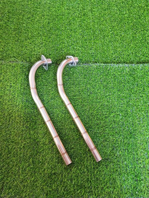 cổ inox nối pô uma,pô ex 2010 gắn xe sirius 50cc/si 110 Phụ Kiện Phụ Tùng đồ chơi xemáy