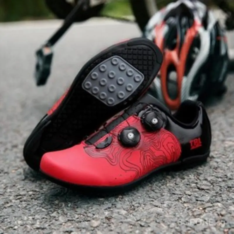 Men Cycg Outdoor Rubber Flat-Bottomed Lockless Bicycle Sports Shoes Size 37-46 GQTX