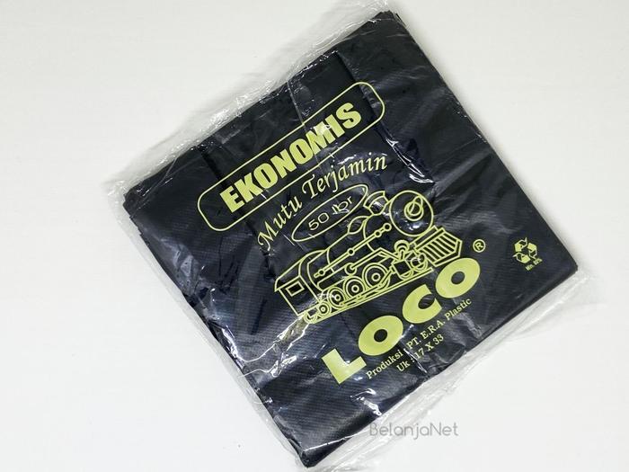 Gambar Kantong Plastik Kresek Hitam Loco 17 x 33 (50 Lbr) dari BelanjaNet Kota Administrasi Jakarta Utara Tokopedia