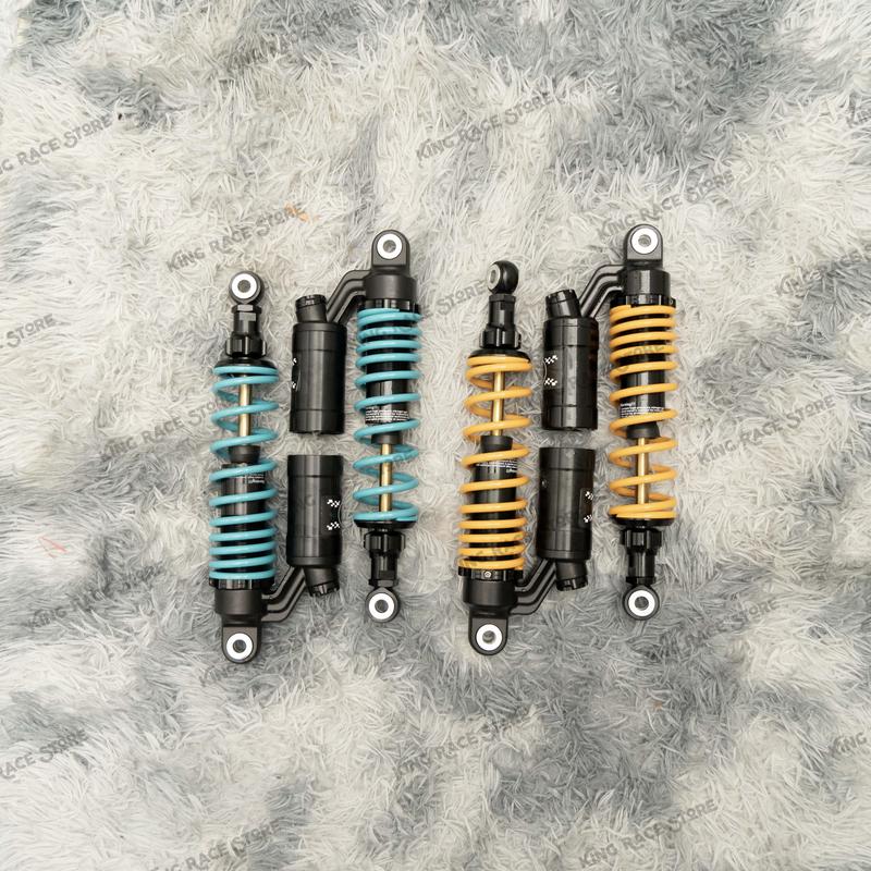 Phuộc sau ASIRO bình dầu trên đen Wave 110/ Sirius 110- Đồ chơi xe máy- King Race Store Phụ Tùng