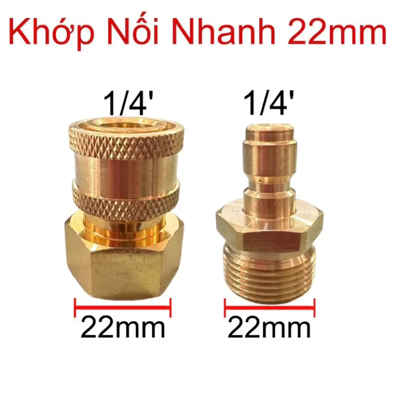 Bộ đầu nối,khớp nối nhanh đầu vào,đầu ra máy rửa xe áp lực cao,máy rửa xe gia đình