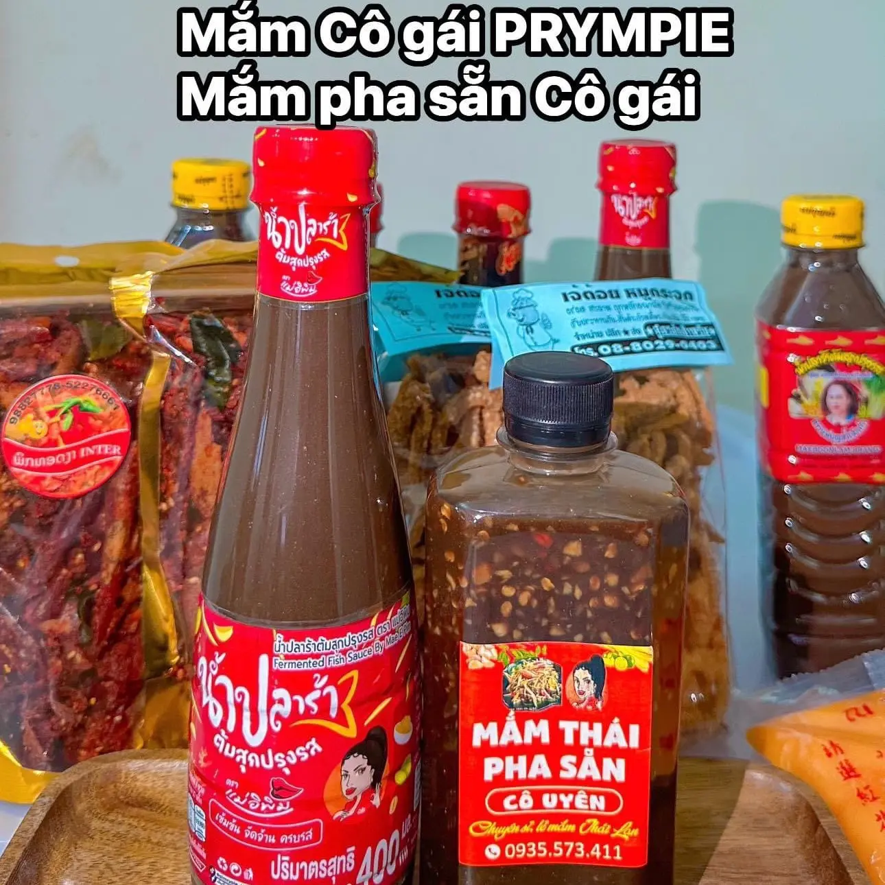 COMBO 2 mắm Thái( mắm Cô gái Prympie 400ml+ Mắm Thái Cô Gái Pha Sẵn 350ml)
