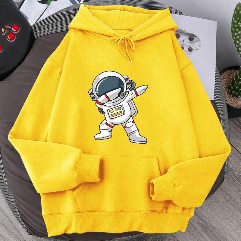 ÁO KHOÁC NỈ UNISEX IN PHI HÀNH GIA 2 CỰC ĐẸP Menswear Nam Hoodie Hoodie 1