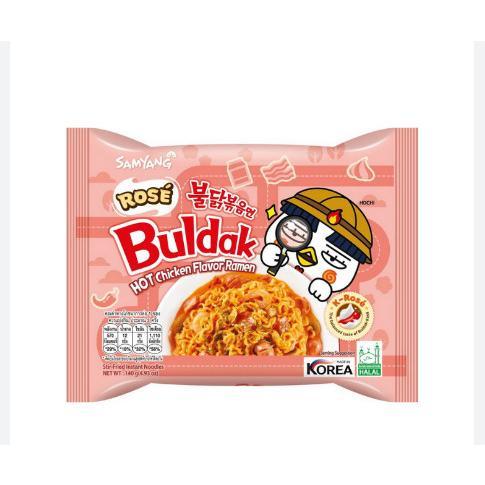 Mì khô gà cay phô mai Buldak rose Samyang Hàn Quốc gói 140g