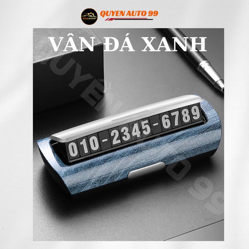 Bảng số điện thoại trên ô tô cao cấp YUMCHO gắn taplo để lại số điện thoại khi đỗ xe vân gỗ đá sang trọng 7