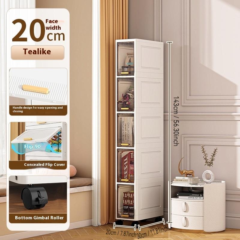 Product Introduction of Cabinet Storage Drawer, Sliding Storage Cabinet, Multifunctional Storage Rack for Home Kitchen Living Room Bedroom 3