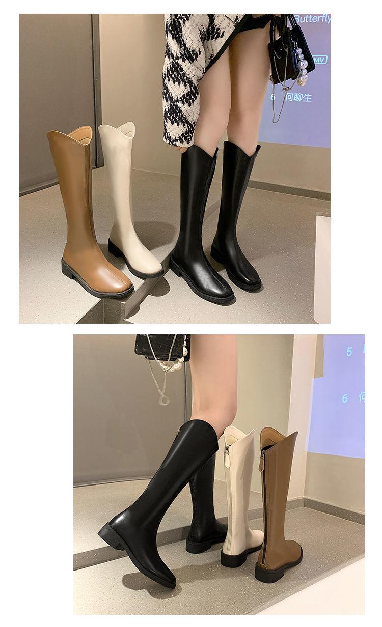 Product Introduction of Bốt Cao Bồi Phương Tây Cho Nữ, Bốt Dưới Đầu Gối, Bốt Hiệp Sĩ Cắt Chữ V Mới, Bốt Cao Đến Đầu Gối Giảm Béo, Mùa Thu Và Mùa Đông 3