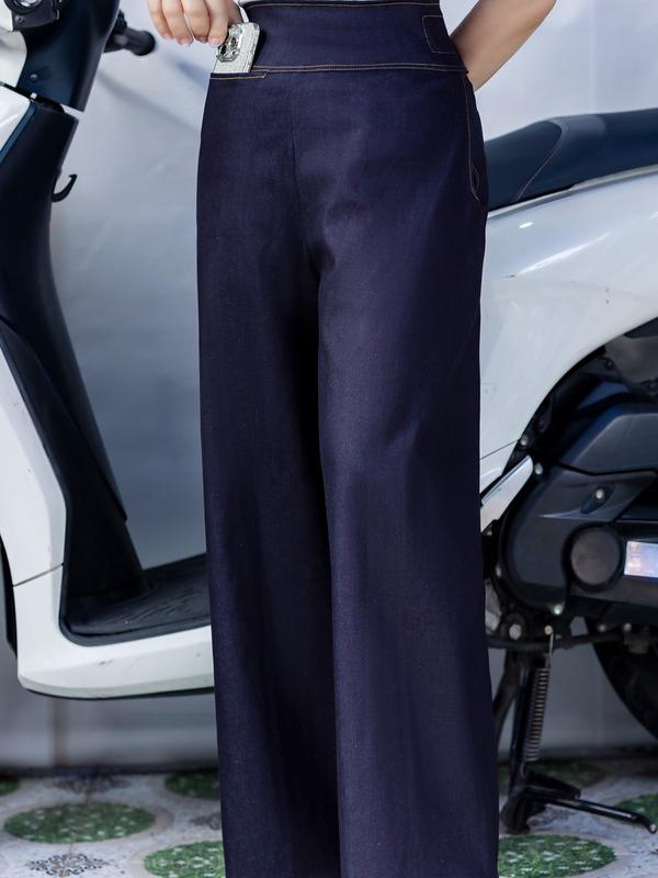 Quần váy Jean chống nắng chất liệu Jean dày dặn thoáng mát tôn dáng đẹp